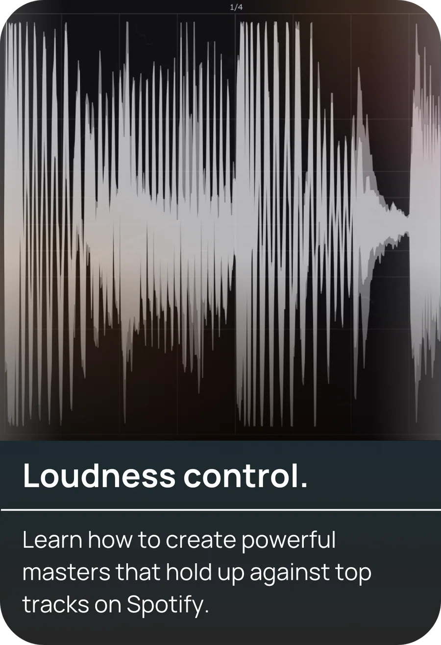 Loudness control