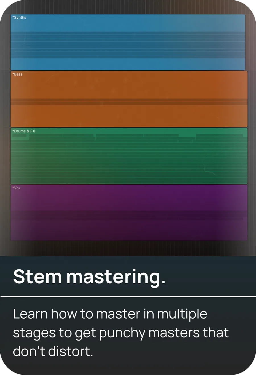 Stem mastering