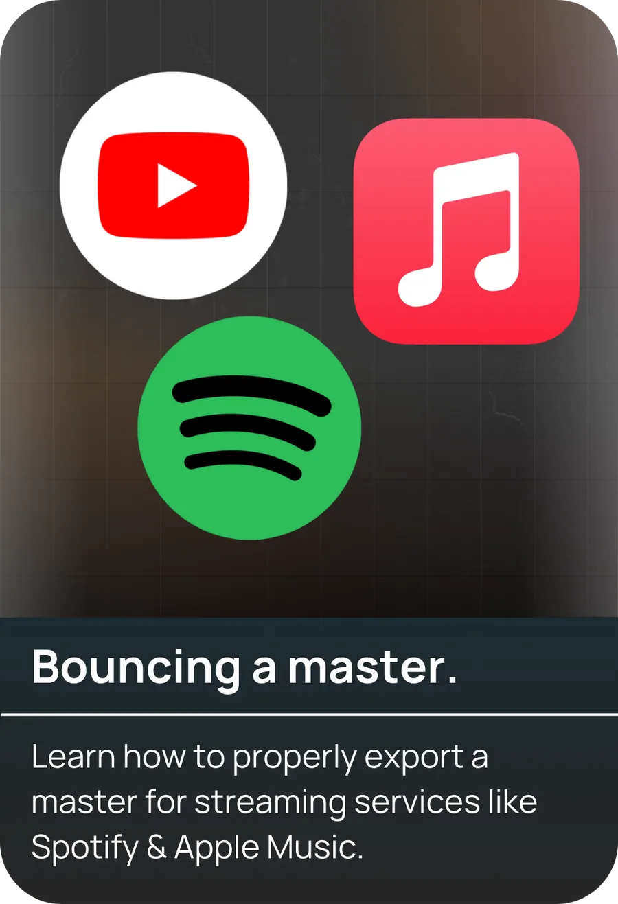 Bouncing a master