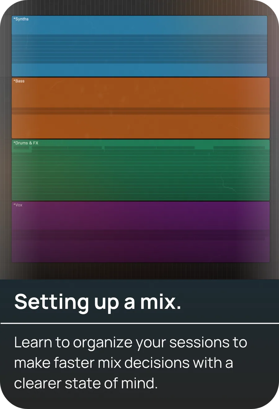 Setting up a mix