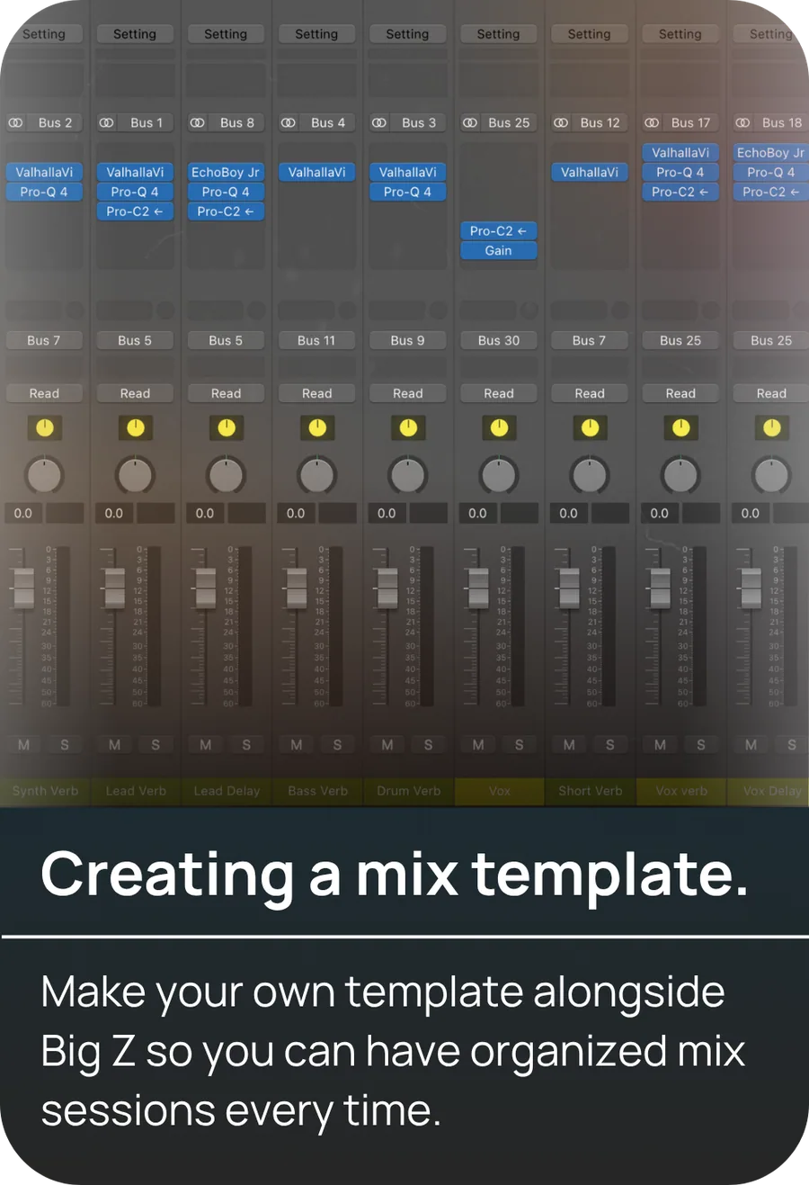Creating a mix template