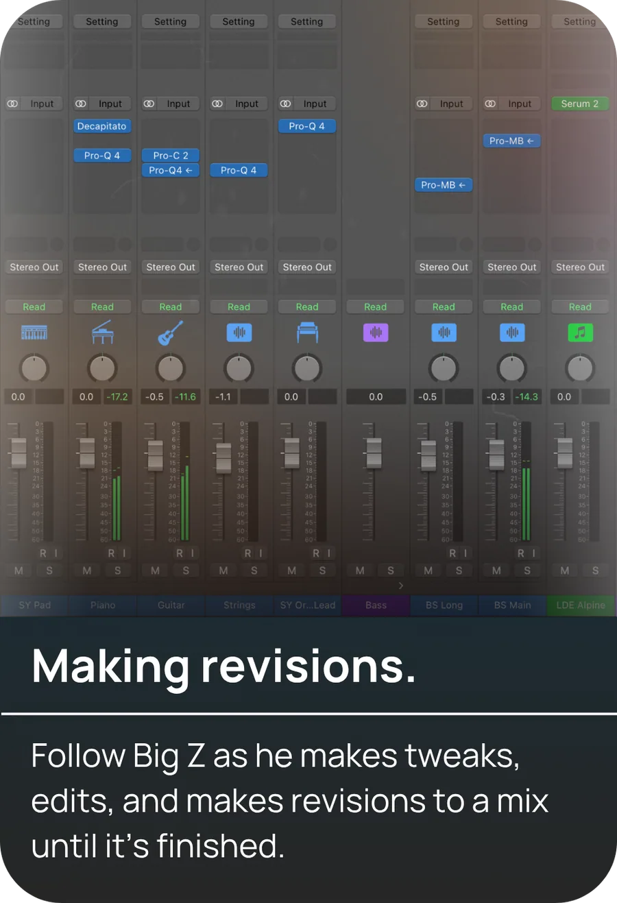 Making revisions